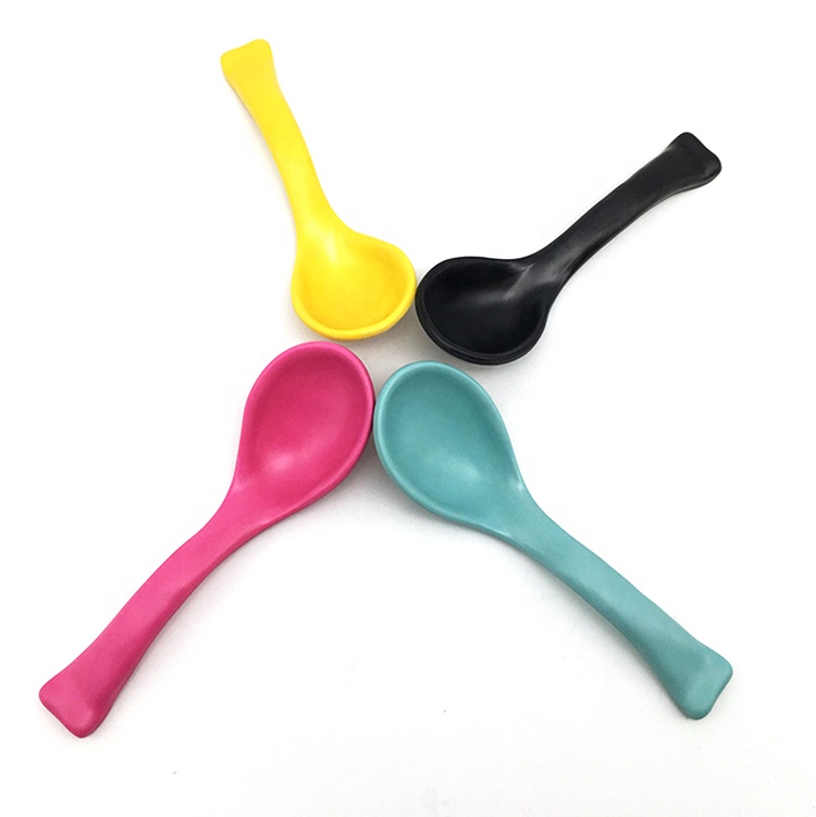 008Banboo:Biodegradable Food Grade Unbreakable Durable Mini Bamboo Honey/soup Spoon