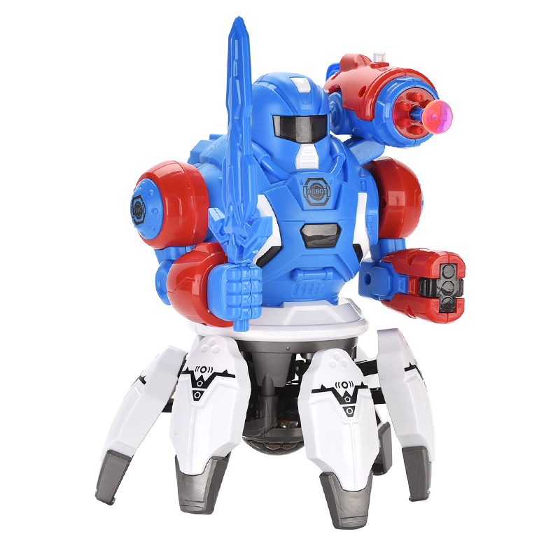 374toys Space Smart Electronic Intelligent Walking Dancing Mini Fighting Robot For Kids With Light