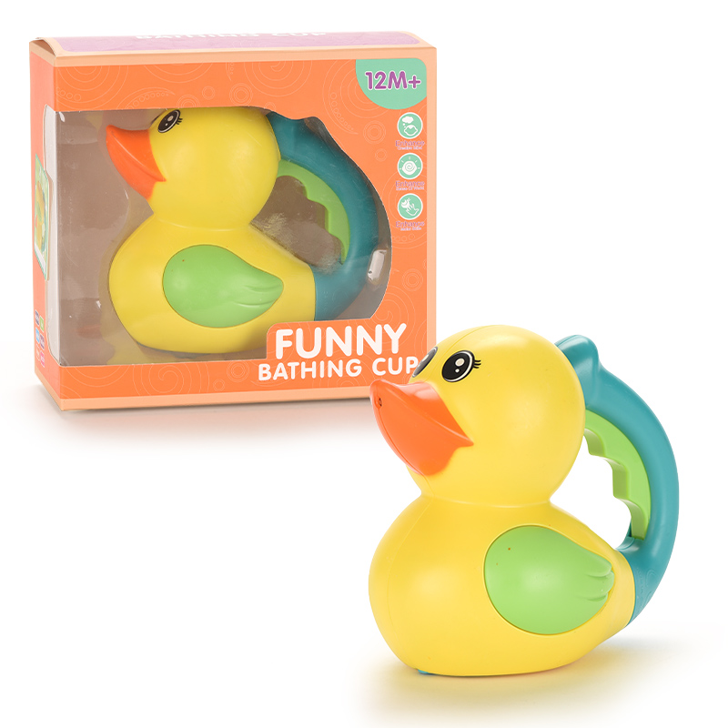 378toys Plastic Bath Yellow Duck Wholesale Factory Price Bathroom Baby Series Animal Water Playing